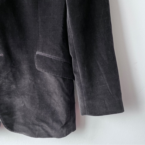 Men’s Y2K Banana Republic Velvet Brown 100% Cotton Blazer Sport Coat Size 42R - Picture 4 of 13